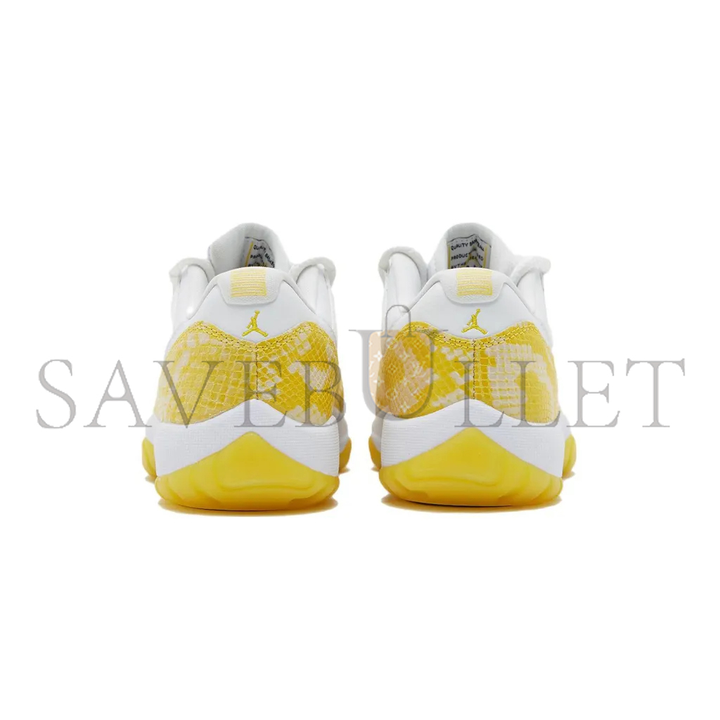 NIKE JORDAN 11 RETRO LOWYELLOW SNAKESKIN AH7860-107